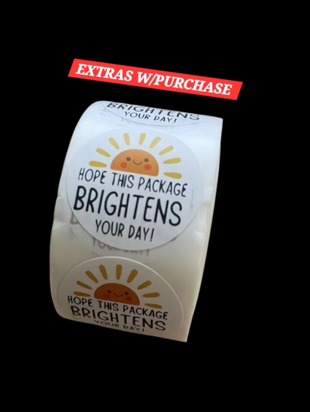 500ct. Sunshine 'Hope This Package Brightens Your Day' 3 Random Polymailers 1"
